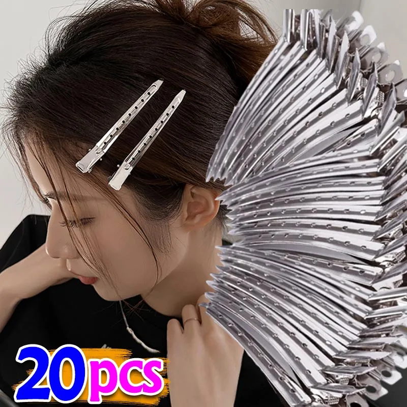 2/20Pcs Professional Ladies Salon Fixed Hair Pin Curl Metal Hairclips Y2k Hair Root Fluffy Clips DIY Tools Hair Accessories