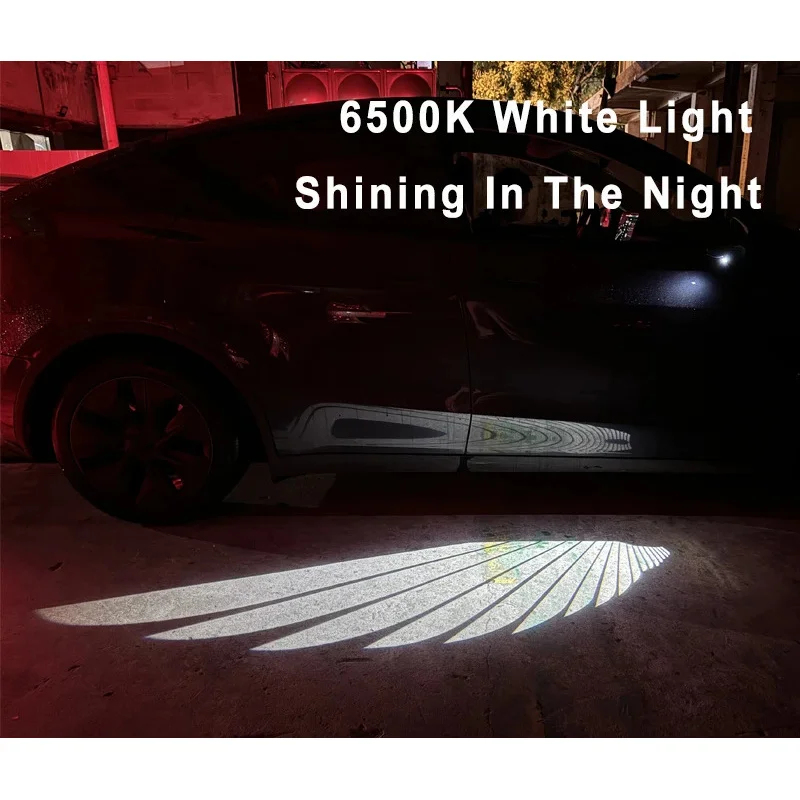 

Factory Hot Selling For Tesla Model Y Replacement Welcome Lights Projection Lights Angel Wing Lights Mirror Accessories
