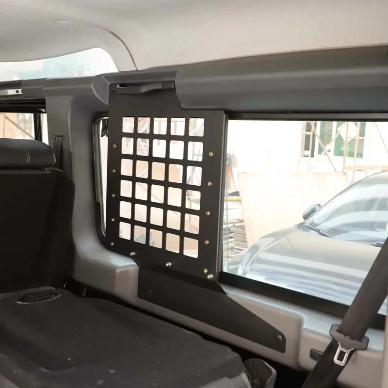 

Suetlcoity для Land Rover Defender 110 2004-2018, черный багажник из алюминиевого сплава, двухсторонняя вешалка для инструментов, аксессуары для интерьера автомобиля