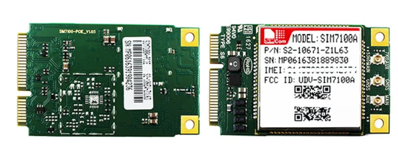 SIMCOM SIM7100A MINI PCIE LTE Cat-3 Module Quad-Band LTE-FDD B2/B4/B5/B17 Dual-Band UMTS/HSDPA/HSPA+ B2/B5 Qualcomm MDM9215