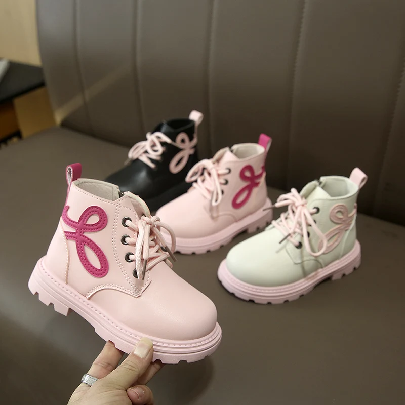 

2025 г., новая модная детская верхняя одежда на зиму и осень, милые сапоги для маленьких девочек, детская обувь