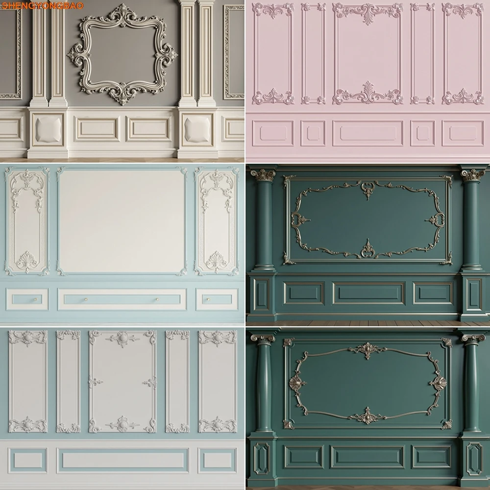 

3D Vintage Photo Studio Wall Background Western Shooting Wallpaper Backdrop Birthday Anniversary Party Decorations Props