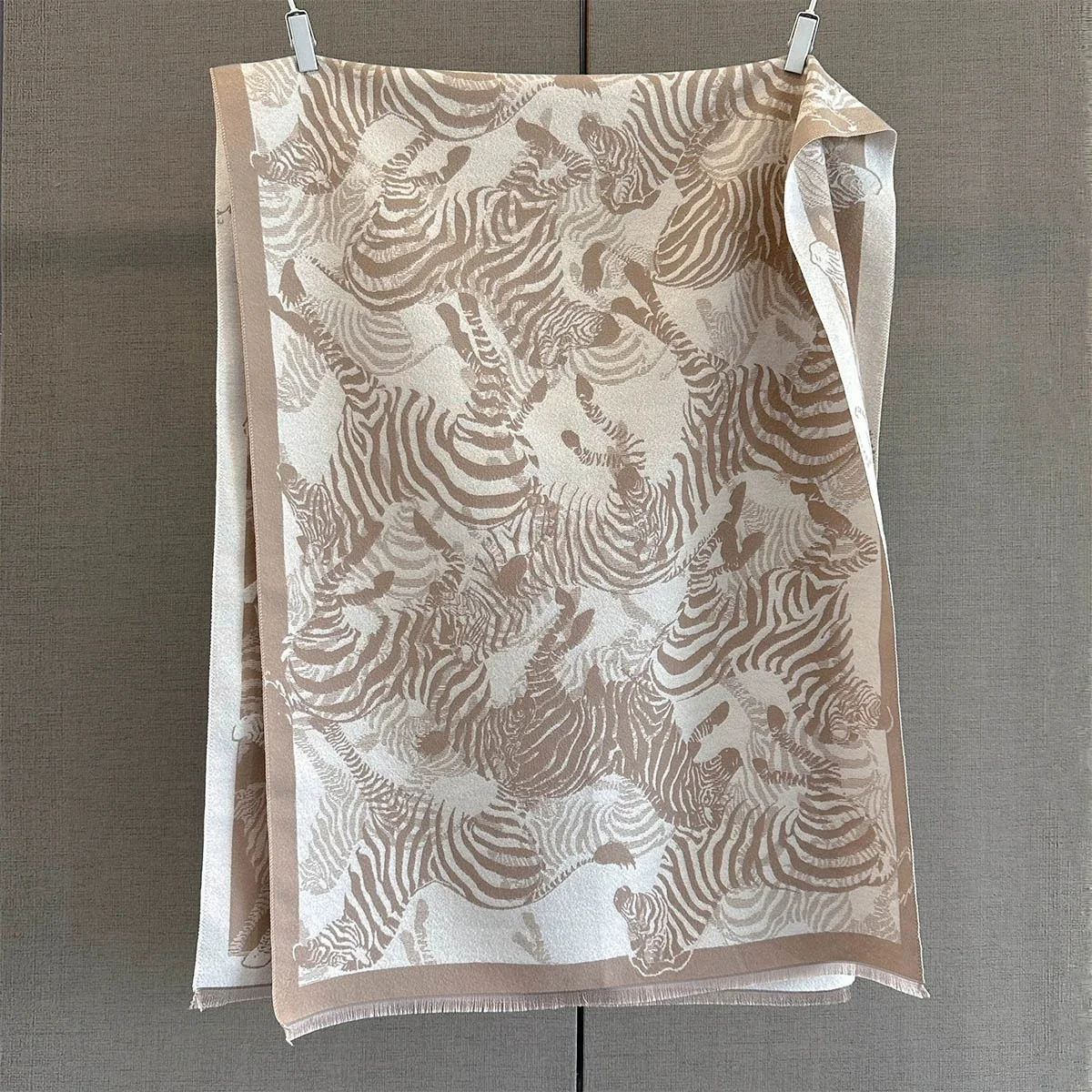 أزياء المرأة الشتاء فو الكشمير وشاح خمر طباعة تصميم شال دافئ التفاف العصرية مثالية لأيام الشتاء الباردة #5