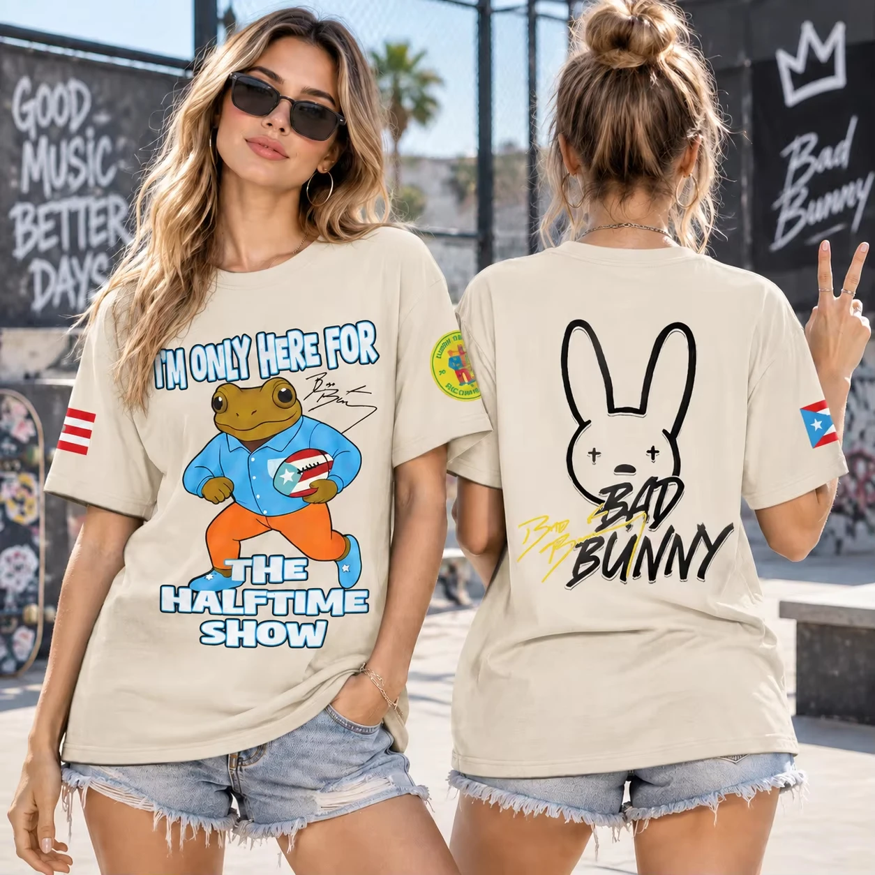 2026 New Unisex Short Sleeve T-shirt Double Sided Cartoon Animal Performance Graphic Print Casual Round Neck Tee Tops