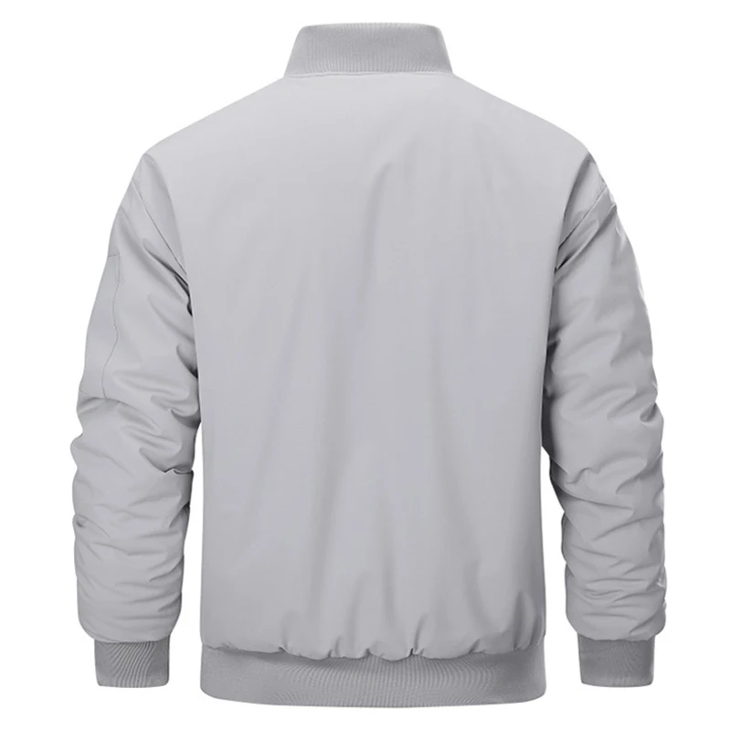جديد الرجال الشتاء Bomber سترة فضفاضة مبطنة بالقطن سترات رشاقته الدافئة البيسبول طوق معطف الرجال ملابس خارجية عصرية غير رسمية جاكيتات