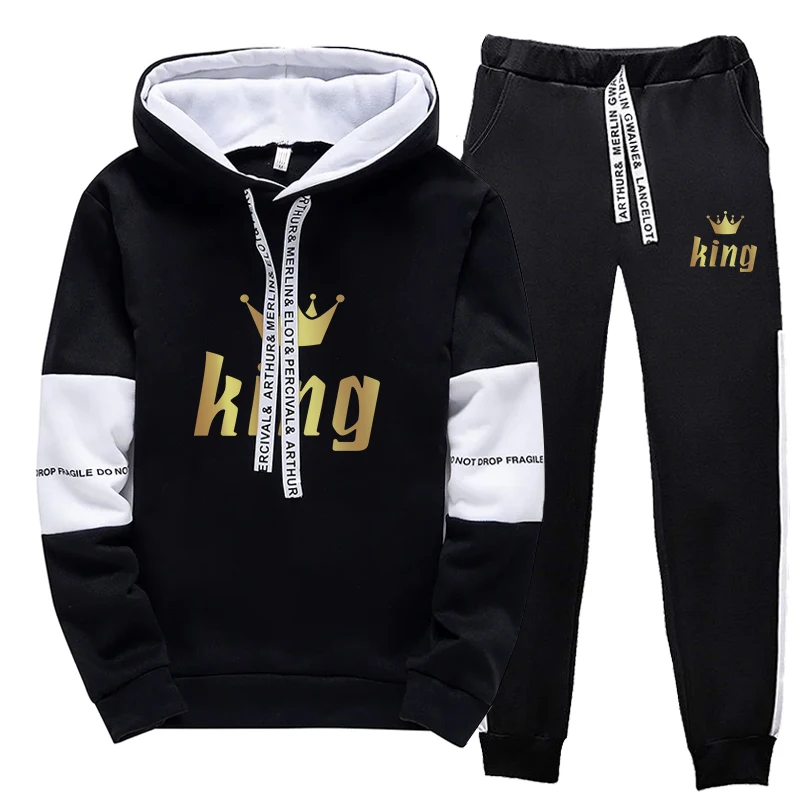 Sports Pants and Sportswear Men\'s Sweatshirt Set Tracksuit Sweatshirts Hot Sales Fashion Sets for Men Two Piece Hoodie Tracksuit