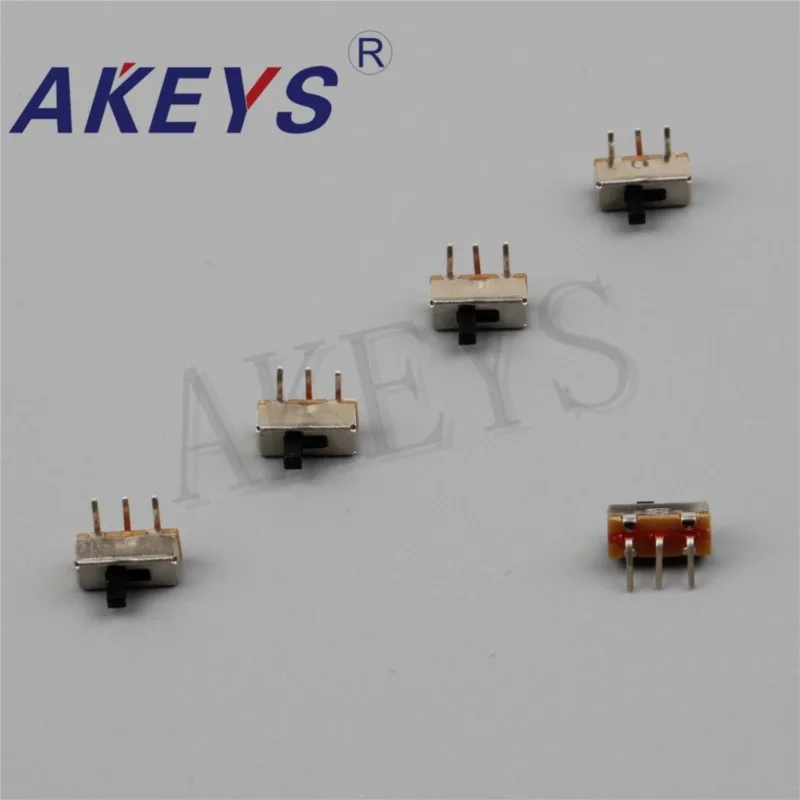 10PCS SS-12D03 1P2T-G4 Single pole double throw slide switch pin spacing 2.54mm DIP 3 pin bend pin for flashlight