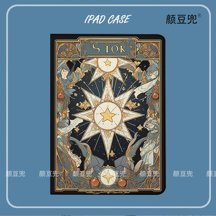 

Stor Moon Star tarot card Samsung Galaxy Tab S10 plus S9 FE PLUS Case S7 S8 Plus Tri-fold stand Cover Galaxy tab s6 lite Tab A7