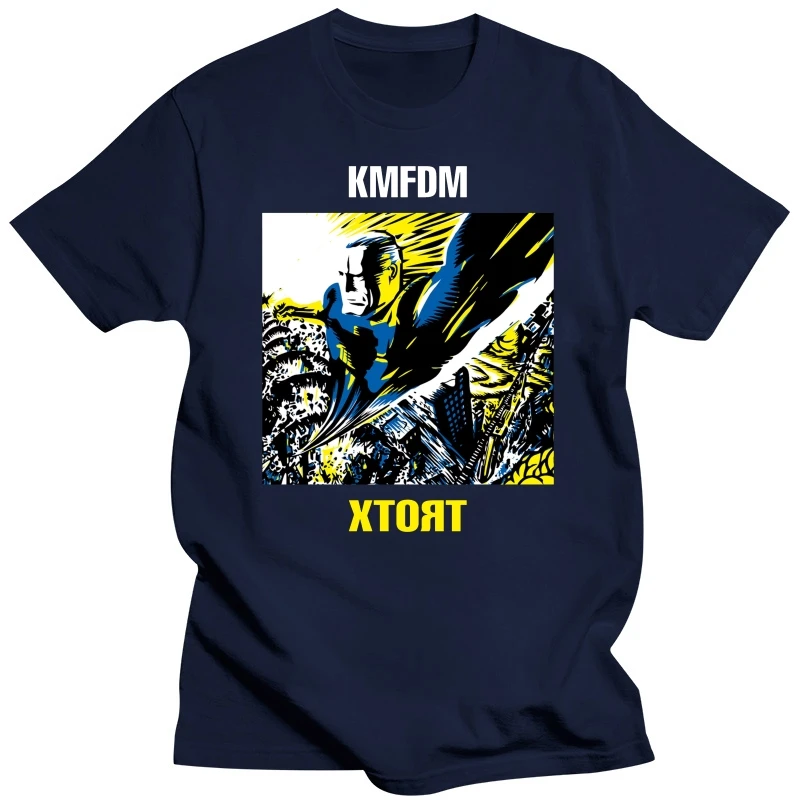 KMFDM XTORT NEW BLACK T SHIRT Printed T-Shirt Pure Cotton Men top tee male brand teeshirt men summer cotton t shirt