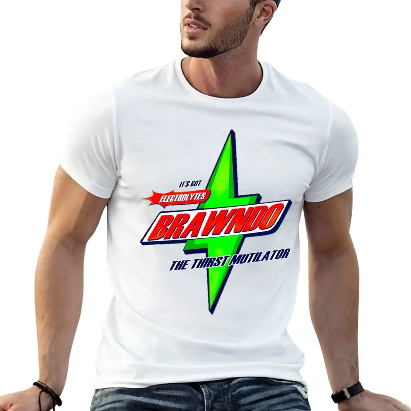 Brawndo T-Shirt summer clothes summer tops sports fans men graphic t shirts