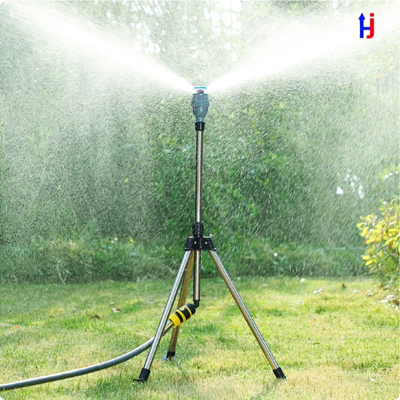 Huajue 360° Rotating Lawn Sprinkler Automatic Garden Watering System for Garden Irrigation and Courtyard Lawn Watering