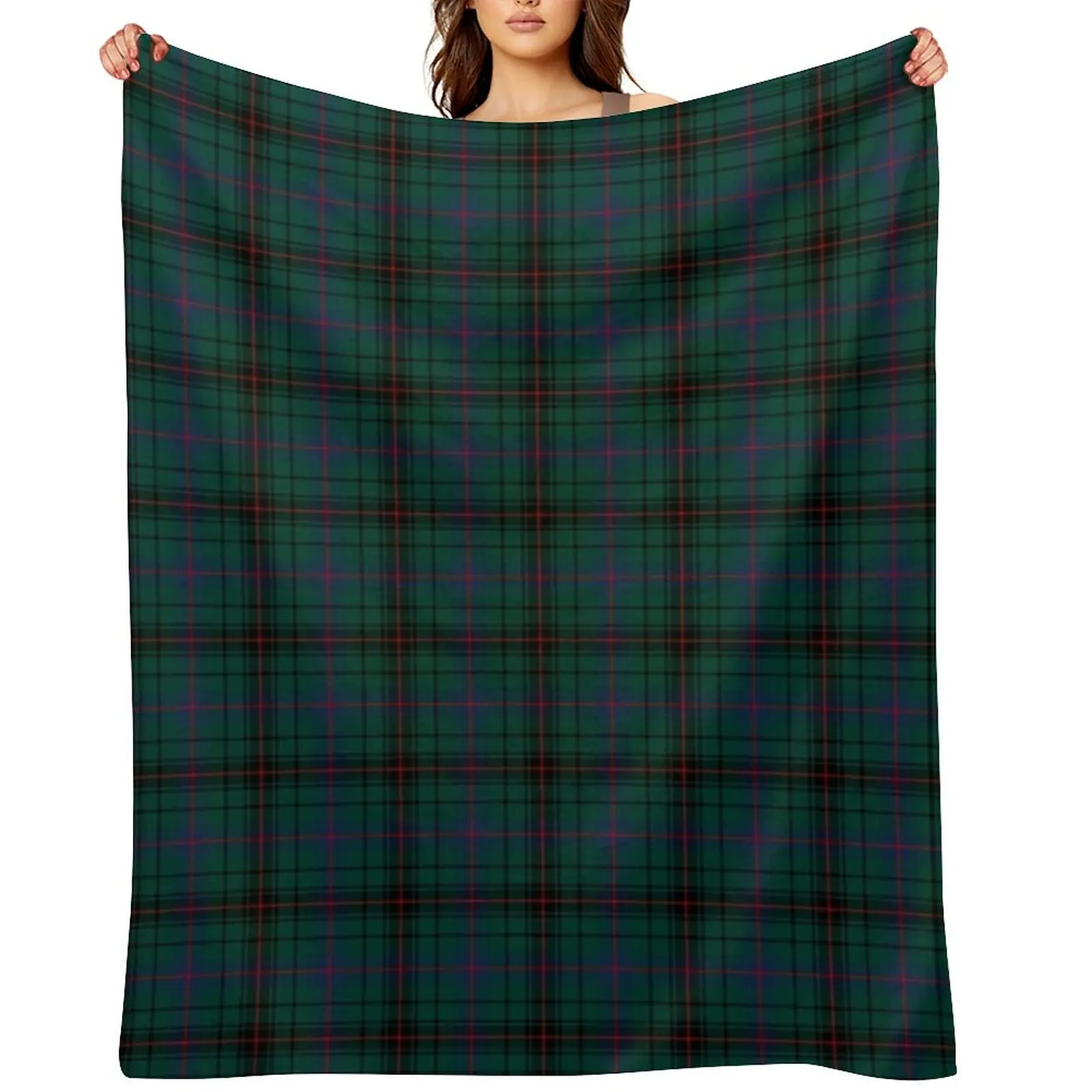 

Clan Davidson Tartan Throw Blanket Luxury Designer Quilt warm for winter Summer Blankets