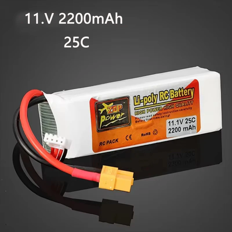 

11.1V 2200mAh 25C Li-ion Rechargeable Battery 100% Real Capacity for RC Car Boat UAV Drone Climbing Car Model Toys