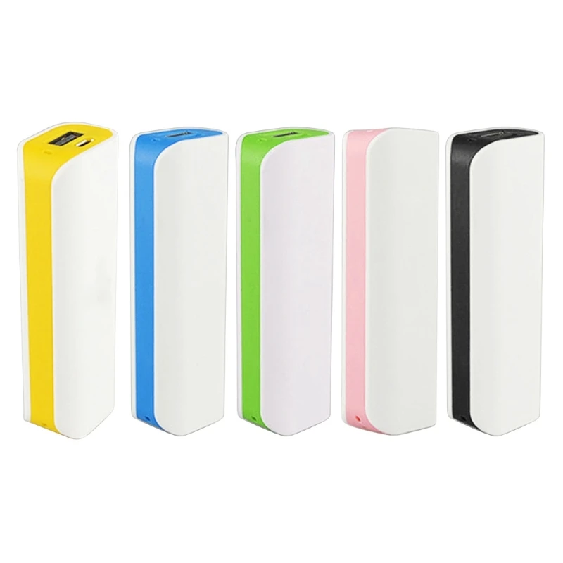 Portable Multicolor USB Power Bank Case 18650 Suite Battery External DIY Charge Box Kit Universal Phones Free Welding