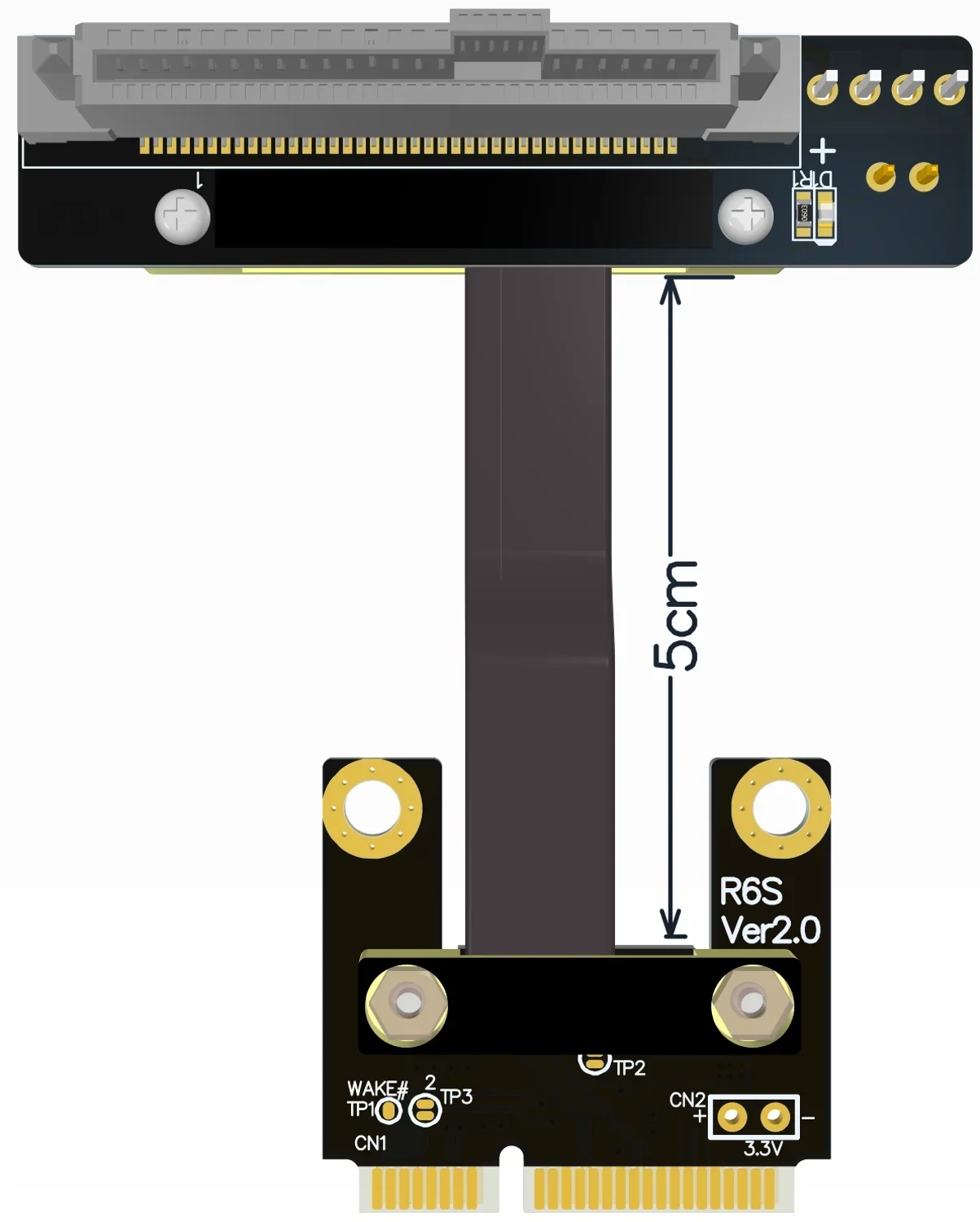 Riser U.2 Interface To M.2 Key A.E.SFF-8639 Mini Pcie 3.0 NVMe Solid State Transfer Extension Data Gen3.0 Cable For U.2 NVME SSD