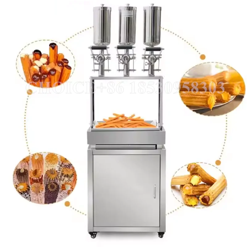 

Good Quality Spanish Make Churros Making Machine Churros Filling Maker Churros with Fryer Churro Filler Maker for Home Food Shop