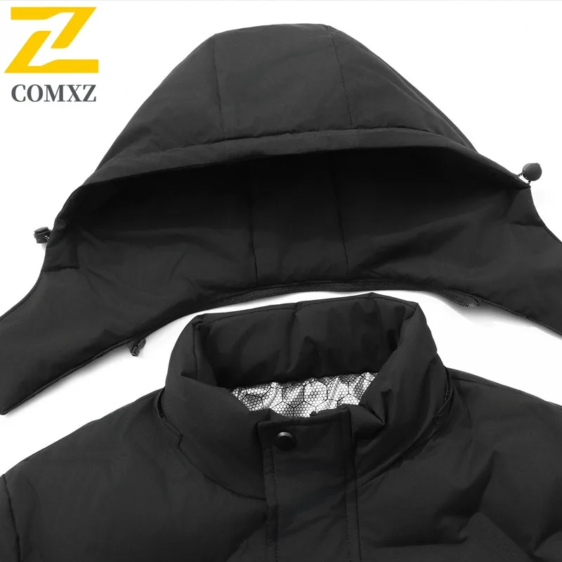 COMXZ Mens Winter Jacket Stand Collar Business Office Work Warm Business Trip Padded Jacket Commute High Quality Padding Coat