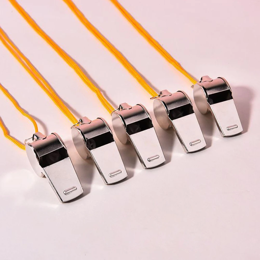 

3pcs Outdoor Whistles Soccer Referee Football Stainless Steel Multifunctional Racing Sports Practical Professional