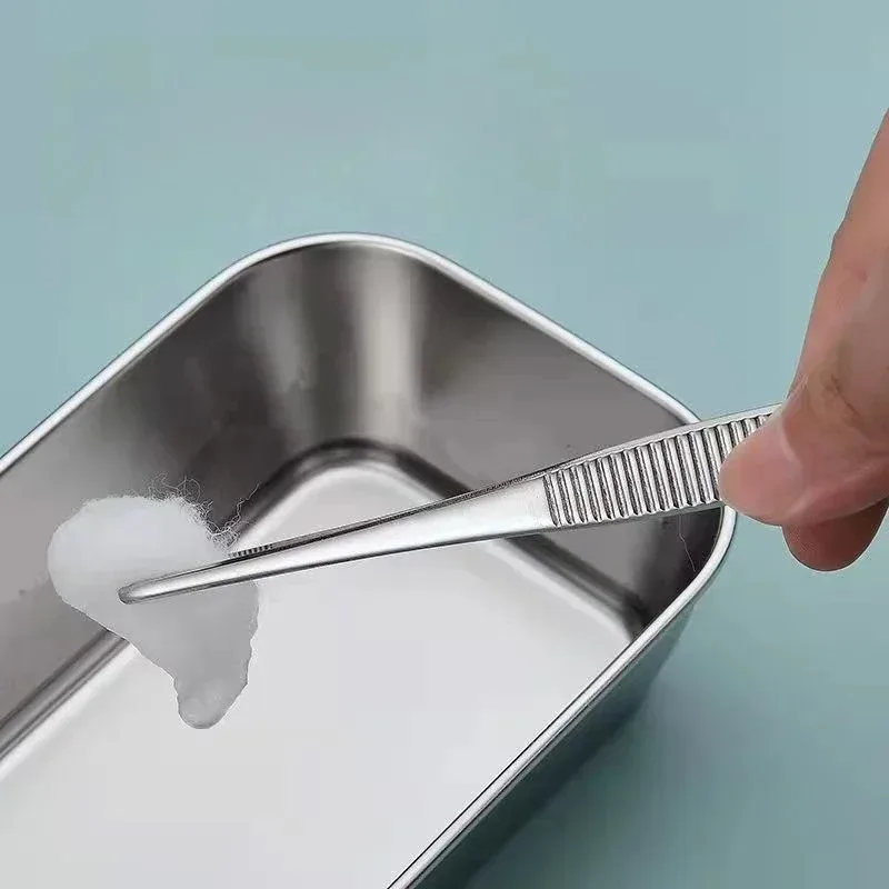 แหนบตู้ปลาแบบยาว 1 ชิ้น, แหนบสแตนเลสสำหรับการแพทย์ การให้อาหารสัตว์เลี้ยง การดูแลตู้ปลา อุปกรณ์กันลื่น