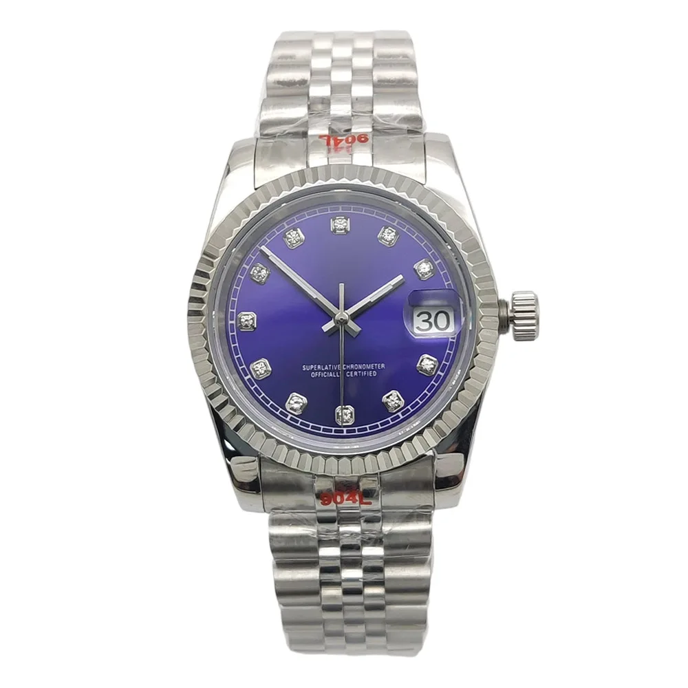 

36mm 39mm NH35A Women's Men's Sapphire Automatic Stainless Steel Watch Super luminous 50M Waterproof Dive Watches Date