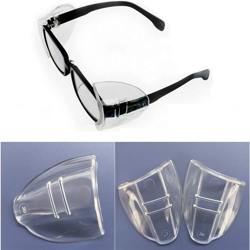 Fashion Eye Flexible Clear Shields Anti Fog Protective Cover Eye Glasses Side Protective Myopia Glasses Protector