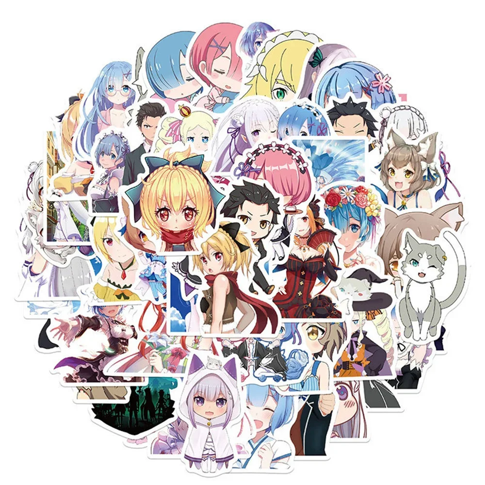 10/30/50PCS Riman Re: Zero Infinity Graffiti Waterproof Sticker Personalized Cartoon Characters Cute Decorative Guitar Wholesale