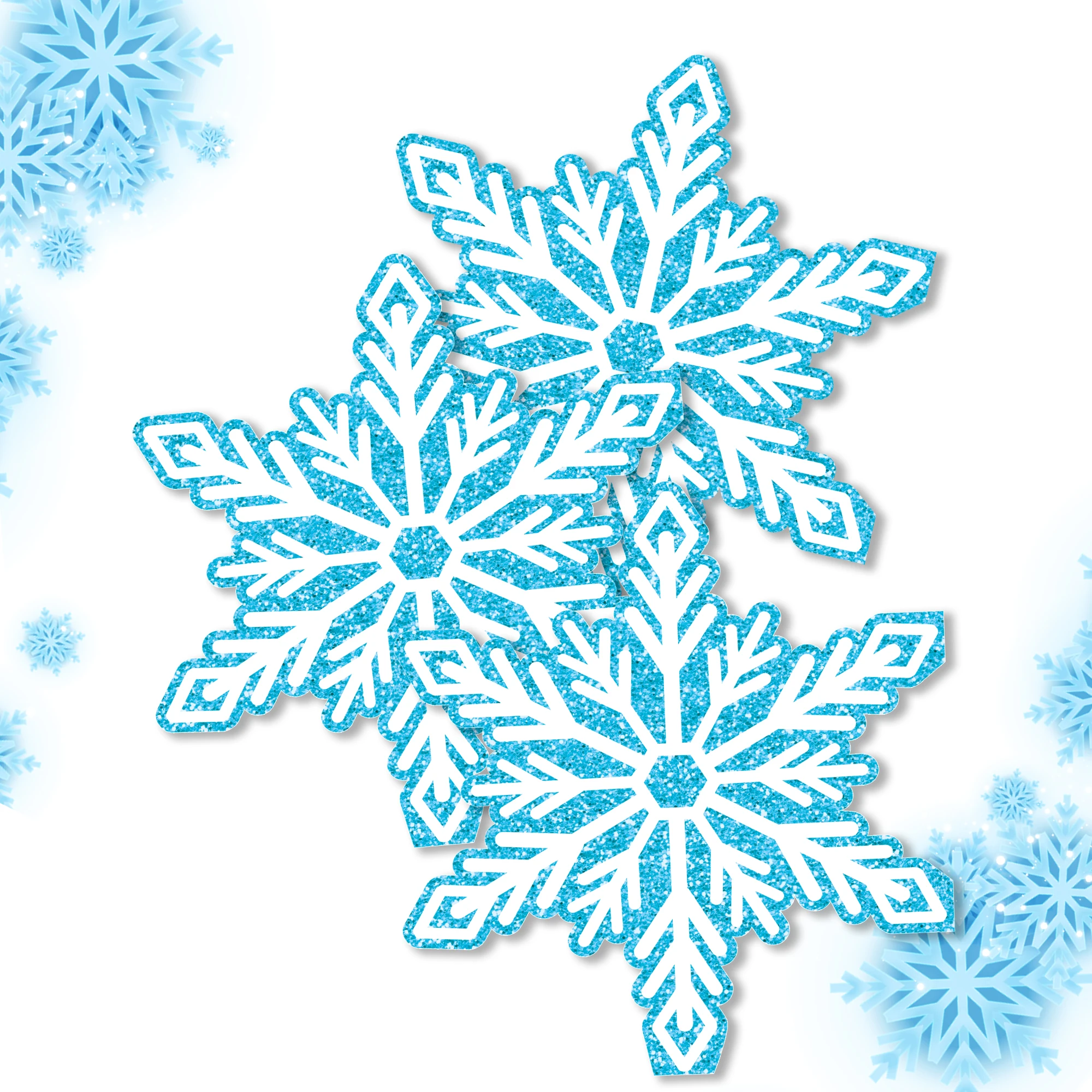 20/40/60 stücke Winter Schneeflocken Geformte Servietten für Abendessen Dekoration Abendessen Papier Taschentücher Für Weihnachten Party Decor liefert – Detail 1