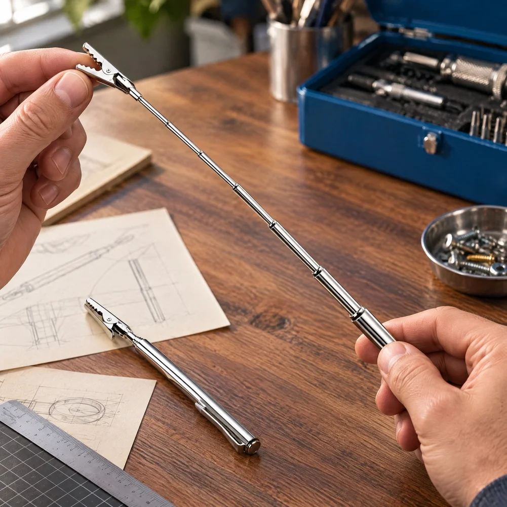 Telescopic Stainless Steel For Alligator Clips 16 cm for Electrical Work Automotive Repairs and Jewelry Making