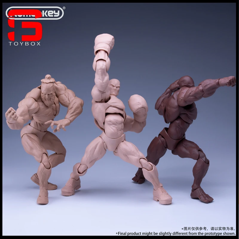 Romankey UMS003 1/12 Big Guy Super Flexibele Joint Body 18 cm Sterke Spier Mannelijke Soldaat Action Figure Body Poppen voor collectie