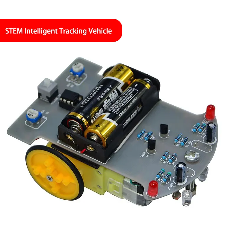 

STEM Handcraft Tracking Car Kit - WDT2-1 Line Inspection Trolley DIY Electronic Components