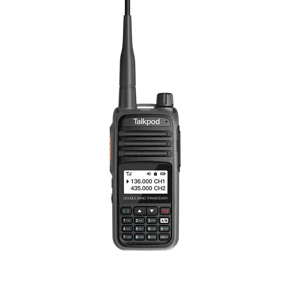 

TALKPOD A36 DUAL BAND VHF UHF TRANSCEIVER 5W HANDHELD Oversized Front Speaker Crisp Clear Audio USB C HAM Two Way Radio