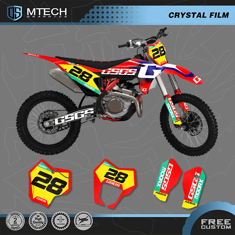 

DSMTECH Custom Graphics Background Decals Stickers Kits for Gasgas Gas Gas EC MC 150 200 250 300 350 400 450 2021-2023 007