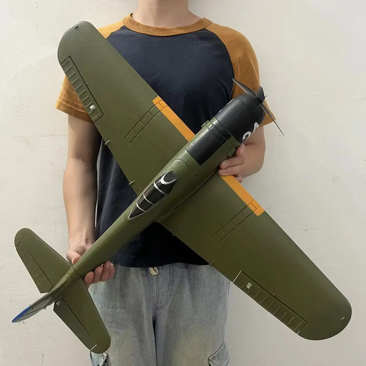 

Большой четырехканальный бесщеточный истребитель Ki84 с дистанционным управлением, струйный трюковый планер, электрическая модель самолета с неподвижным крылом, уличный Забавный подарок