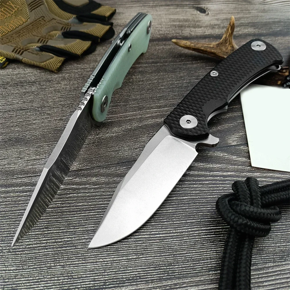 High Quality Tactical Pocket Folding Knife D2 Steel Blade G10 Handle Survival Knife Self Defense Hunting Multifunction EDC Tool