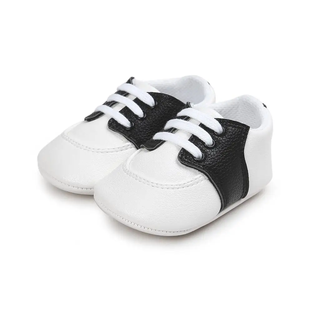 Sports Style Newborn Infant First Walkers Baby Shoes Boy Girl PU Sneaker Comfort White Shoes Casual Crib Moccasins