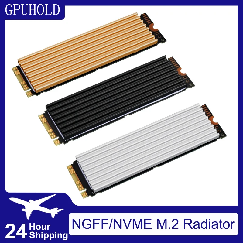 GPUHOLD aluminium M.2 SSD refroidisseur dissipateur thermique NVME NGFF 2280 SSD refroidisseur pour PS5 PC portable disque dur à semi-conducteurs radiateur