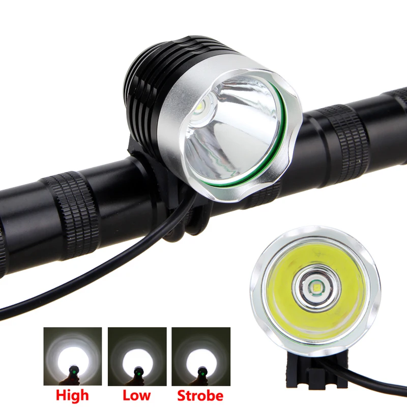 Rechargeable 5000LM XM-L T6 MTB Bike Bicycle Light Headlamp Headlight Lamp Set