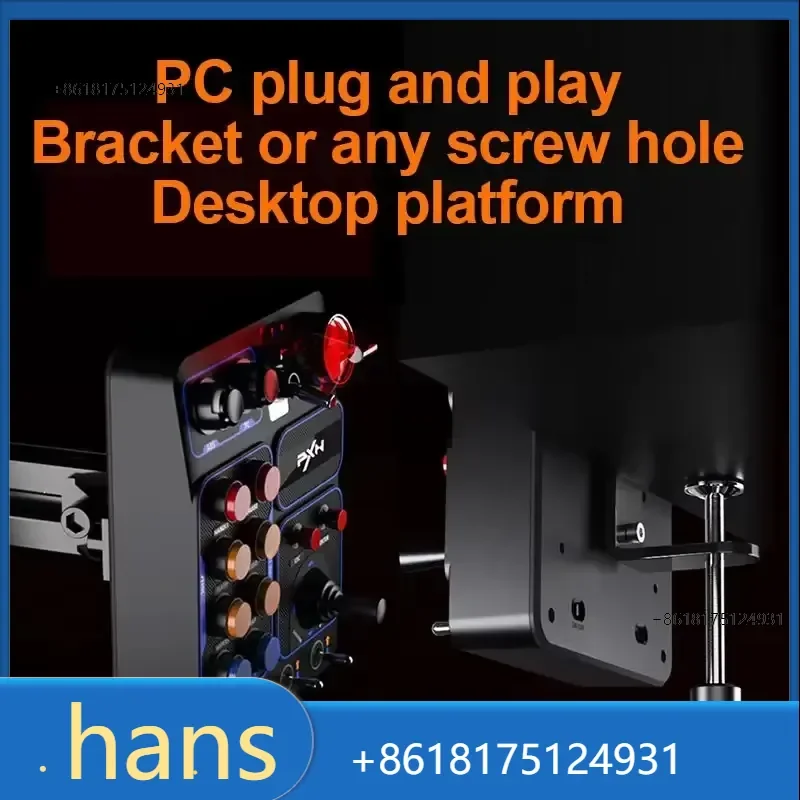 2026 Factory Direct Sales Simulator Race Central Control Box Panel PXN CB1 Multifunctional Keys Control Box RGB for Racing