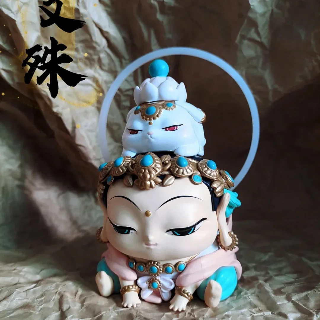 Fufutieite Huigan Hand Puppet Blind Box Ornament Good Luck Solution Museum PVC Dunhuang Bodhisattva Model Chiński Styl Prezent