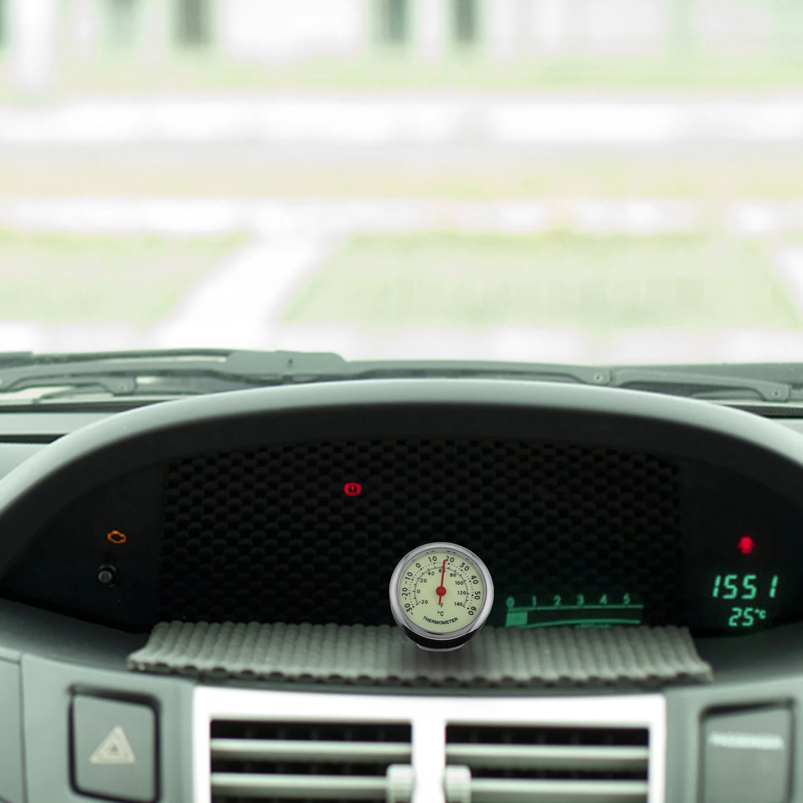 

Car Dashboard Thermometer Monitoring Temperature Difference Display Compact Design Easy Installation Automotive