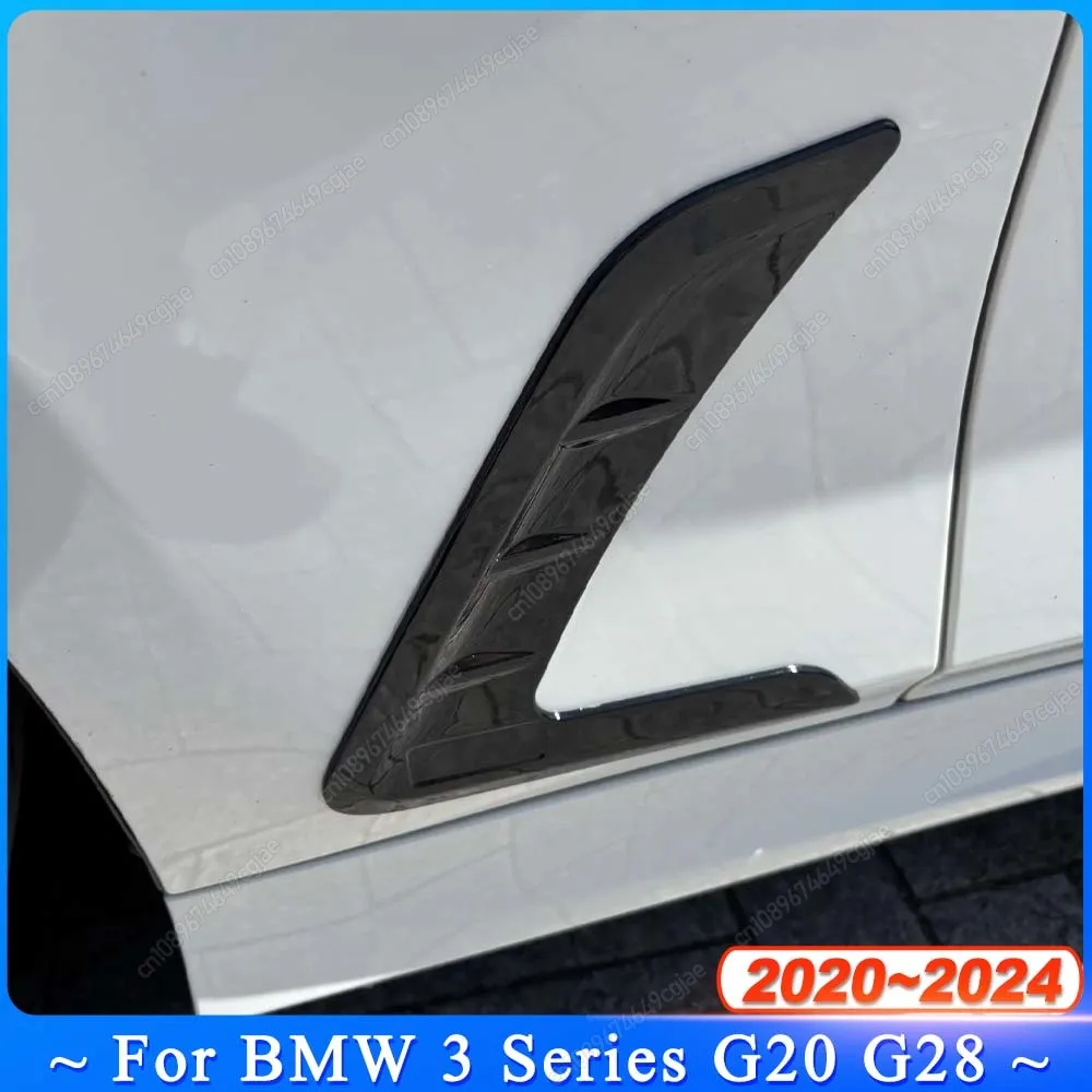 

For BMW 3 Series G20 G28 2020 2021 2022 2023 2024 Gloss Black Car Exterior Side Wing Fender Sticker Decoration Body Kits Tuning