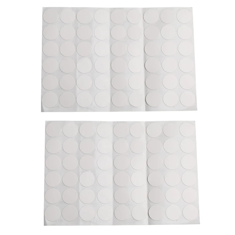 Wardrobe Cupboard Self-Adhesive Screw Covers Caps Stickers 108X White