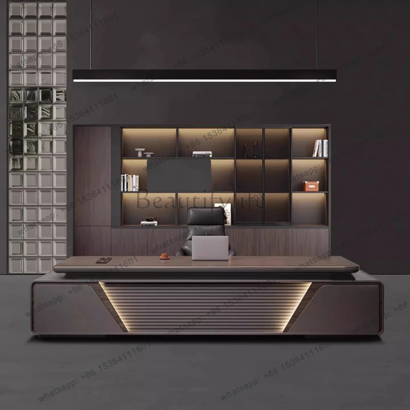 BGZ Desk Manager President Simple Modern Light Luxury Premium Paint Desktop Class Desk