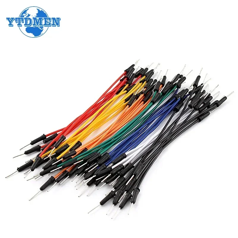 65 قطعة لحام مرنة اللوح سلك توصيل معزز ربط PCB الأسلاك الإلكترونية الخبز مجلس كابل قافز ذكر إلى ذكر لاردوينو