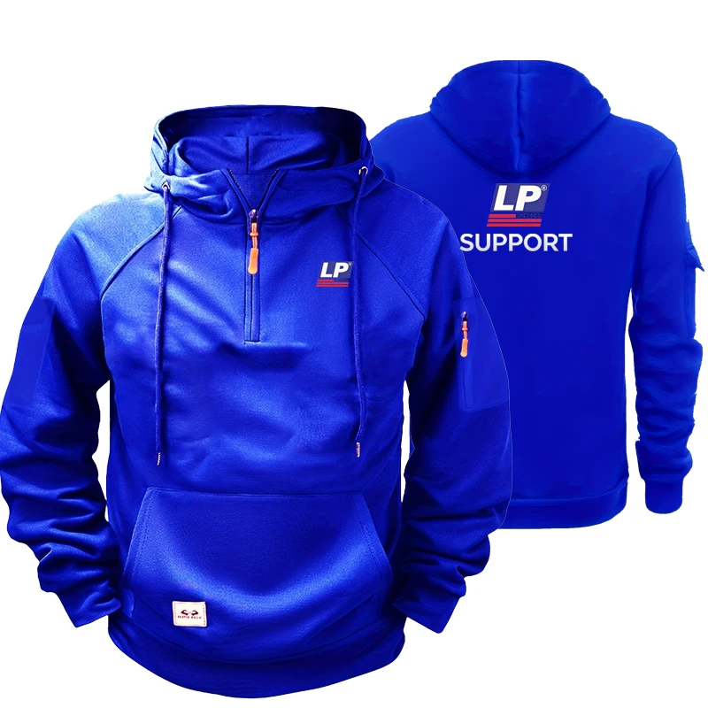 LP SUPPORT Men's Hooded Outdoor Motorcycle Riding Suit: Soft, comfortable, breathable, and stylish for autumn/winter seasons