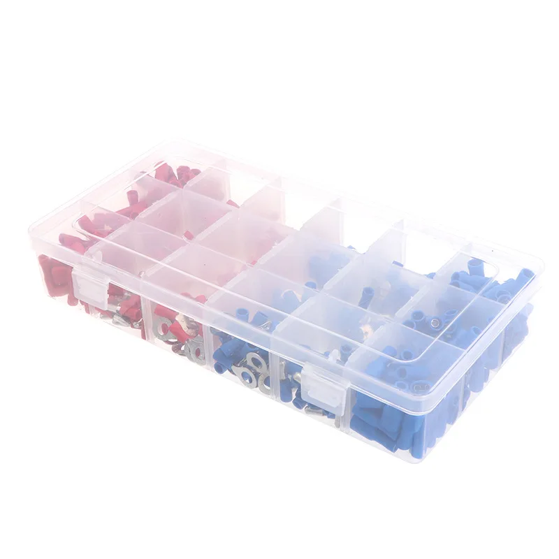 450Pcs/Box Pre-insulated Tubular Crimp Terminals, Mixed Quick Wire Connectors Kit
