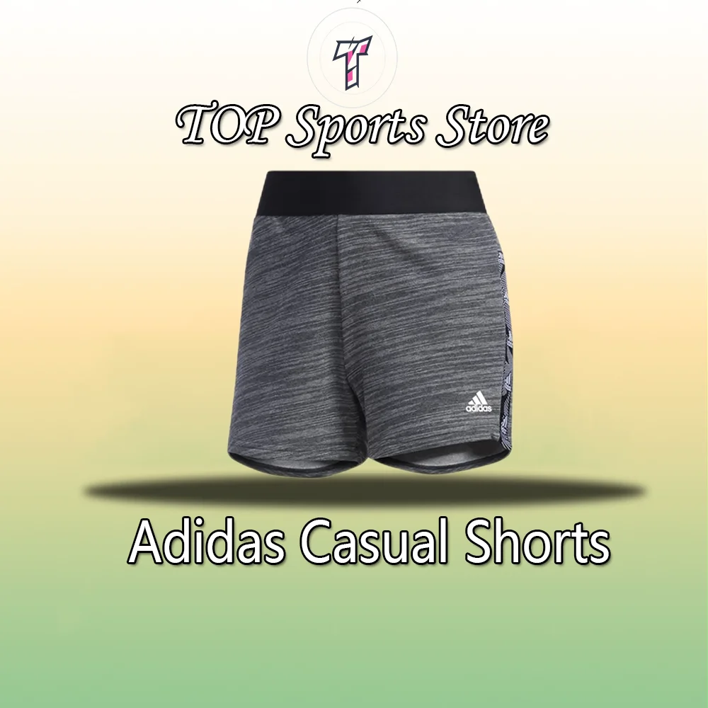 adidas Summer Running Outdoor Training Comfortable Breathable Lightweight Casual Shorts Gray