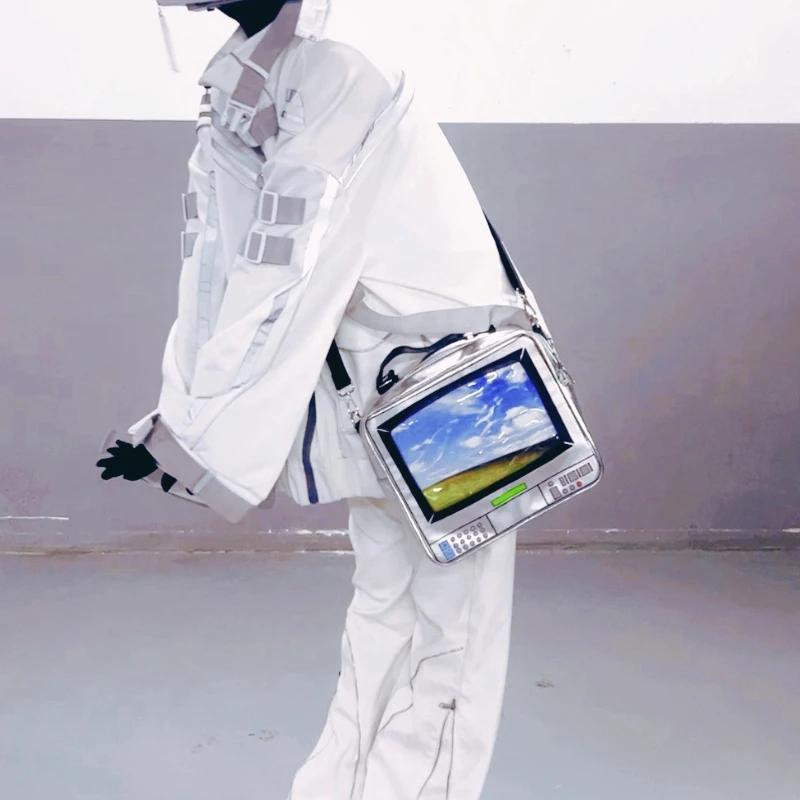 

Vintage Y2k Aesthetic transparent Shoulder ita Bag fashion All Match casual Women's Handbags Streetwear simple Crossbody Bags