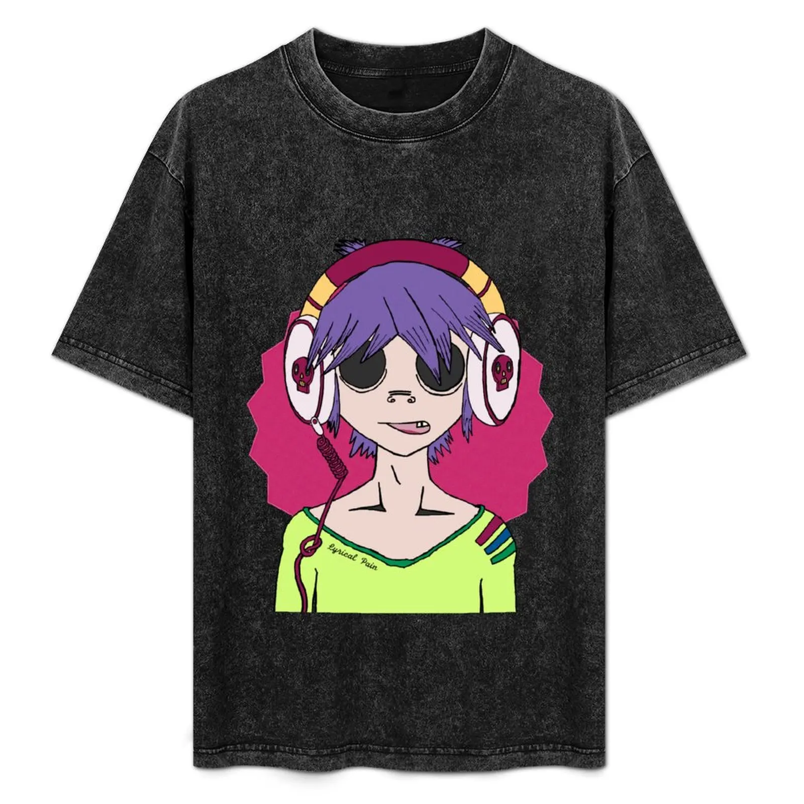 

Gorrillaz 2D Lyrical Pain T-Shirt Work Outdoor Short Sleeve Tee