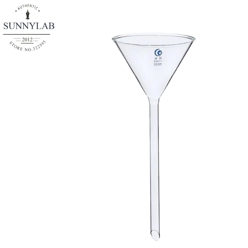 

All Sizes 50mm To 150mm Lab Long Stem Triangle Funnel Borosilicate Glass Funnel Laboratory Chemistry Educational Stationery